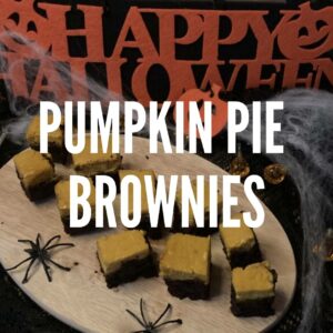 Pumpkin Pie Brownies